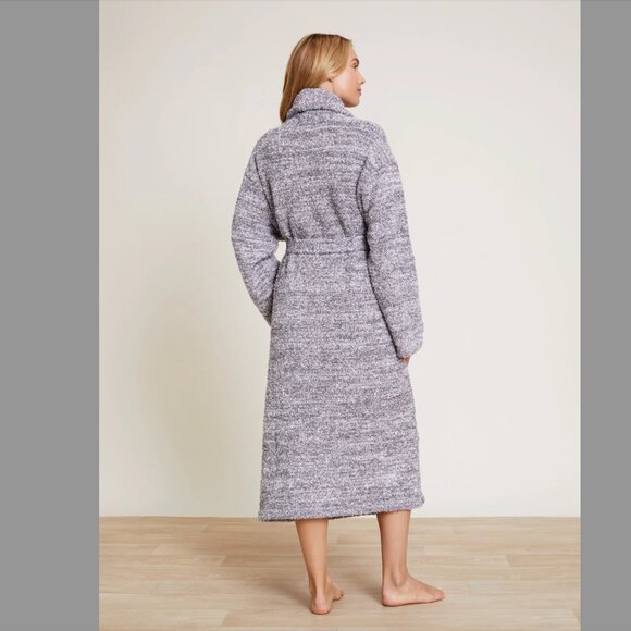 Barefoot Dreams CozyChic Heathered Fuzzy Adult Robe - Picture 2 of 3